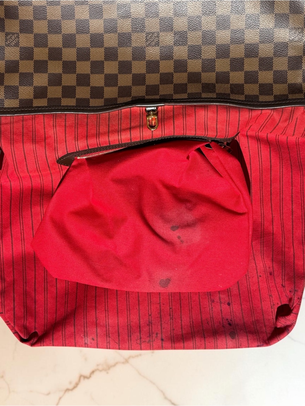 Louis Vuitton Delightful MM NM GUC Damier Ebene Shoulder Hobo Bag N41460 - Picture 14 of 16